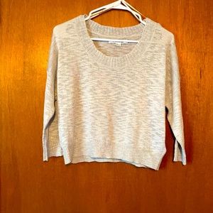 Cropped glittery sweater
